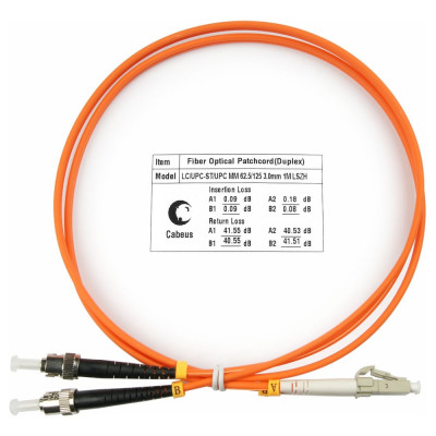 Оптический шнур Cabeus FOP-62-LC-ST-10m