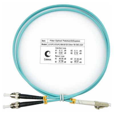 Оптический шнур Cabeus FOP-50-LC-ST-10m