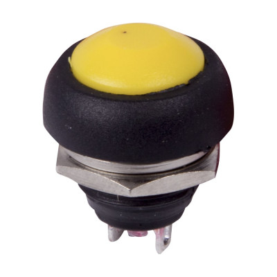 REXANT Выключатель-кнопка 250v 1а (2с) off-(on) б/фикс желтая micro (pbs-33в) 36-3052