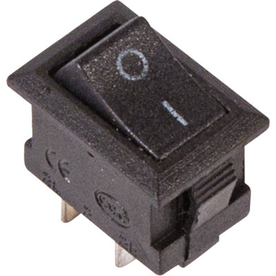 REXANT Клавишный выключатель 250В, 3А, (2с), ON-OFF, черный, Micro (RWB-101), 10 шт. 36-2010