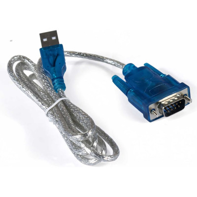 ExeGate Кабель-адаптер USB 2.0-RS232 EX-UAS-1.2 Am DB9M, 1,2м, крепеж разъема - винты 284951