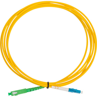 Оптический шнур Cabeus simplex sc/apc-lc/upc 9/125 sm 3м lszh FOP(s)-9-SC/APC-LC/UPC-3m