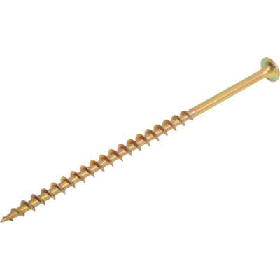 Саморез для крепления ГКЛ к дереву МЕТАЛЛСЕРВИС желтый цинк, 4.2x90 мм, 50 шт. МС 1254133