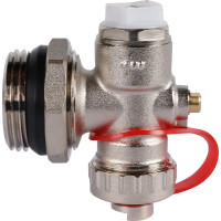 Регулируемый концевой фитинг с дренажным вентилем ROMMER ручной воздухоотводчик 1" Rms-1001-020001 RG0091LAP2U7JK