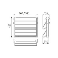 Полка для обуви GTV в модуль 600 мм PP-OBUW60-05