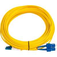 Оптический шнур Cabeus duplex lc-sc 9/125 sm 15м lszh FOP(d)-9-LC-SC-15m
