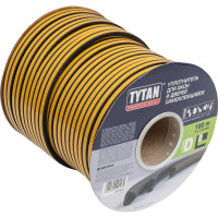 Уплотнитель для окон и дверей Tytan Professional d 100 м, 9x7.5 мм, черный 51939