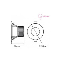 Светодиодный светильник направленного света HOROZ ELECTRIC ALEXA-30 30W Белый 3000K 200-265V 016-048-0030 HRZ33002923