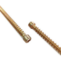Шурупы Simpson Schmid Rapid FT CL 8.0x220/210 TX40 (Жёлтый цинк, полная резьба, цилиндр, 50 шт.) 1131740802200001