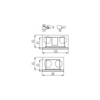 Встраиваемый светильник KANLUX для лестницы glasi led 3w p 4000k w 33693