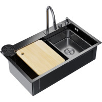 Мойка MIXLINE настольный монтаж 75x46 (3,0), выпуск 3 1/2 pro 21,5см, с сифоном+дозатор+смеситель 552104
