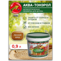 Пропитка POLI-R АКВА-Тонэрол лесной орех, 0.9 л 20113