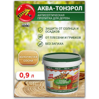 Пропитка POLI-R АКВА-Тонэрол золотистая сосна, 0.9 л 20104