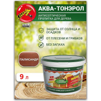 Пропитка POLI-R АКВА-Тонэрол палисандр, 9 л 20124