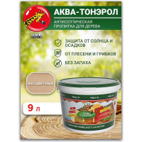 Пропитка POLI-R АКВА-Тонэрол бесцветный, 9 л 20103