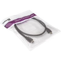 Кабель ExeGate HDMI EX-CC-HDMI2-1.0 19M 19M, v2.0, 1м, 4K UHD, Ethernet, позолоченные контакты 287729