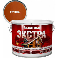 Защитно-декоративное покрытие для дерева АКВАТЕКС ЭКСТРА полуглянцевое, груша, 9 л 259781