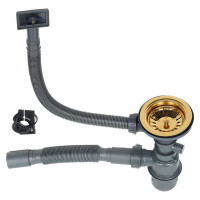 Мойка MELANA Profline 1.2/220, золото, врезная, квадратная D4545HG золото