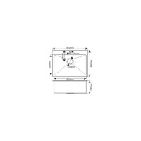 Мойка MELANA Profline 3/220, графит, врезная, прямоугольная D6045HB графит