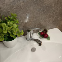 Смеситель для раковины (мойки) INGROSSO гусак 18 см, картридж 40 мм, гайка 455-04-2 УТ-00041751