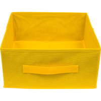 Раскладной короб с ручкой Рыжий кот 31x31x15 см, желтый 312633