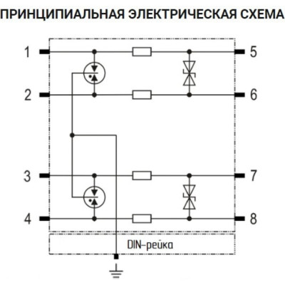 Устройство защиты от импульсных перенапряжений для информационных систем Стример РИФ-И 12/10/20 (4) 201021