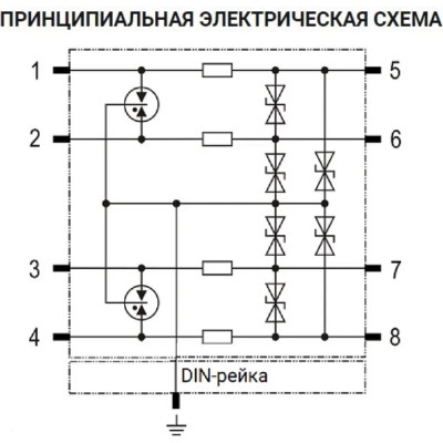 Устройство защиты от импульсных перенапряжений для информационных систем Стример РИФ-И 12/10/20 (4)-CD 201025