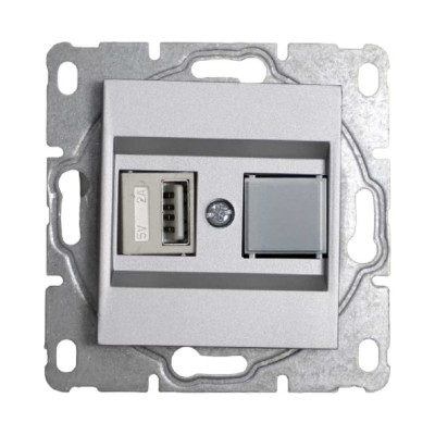 Розетка Vesta Electric Silver FRZ00050210SRM