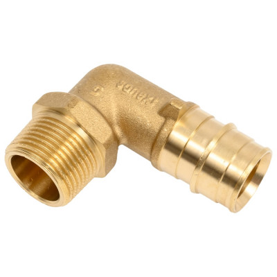 Угольник - переходник SANEXT латунныйс наружной резьбой, 25мм х 3/4 Lite 49245