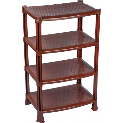 Этажерка для обуви ЗПИ «Альтернатива» 830x510x350 мм, 4-х секционная, венге М598