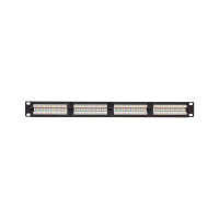 Патч-панель EKF teracom pro 19'' cat.6 1u неэкранированная utp 24 порта rj-45 dual idc TRP-PPNL-6UTP-1U24