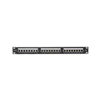 Патч-панель EKF teracom pro 19'' cat.5e 1u полный экран stp 24 порта rj-45 dual idc с органайзером TRP-PPNL-5ESTP-1U24