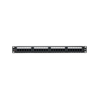 Патч-панель EKF teracom pro 19'' cat.5e 1u неэкранированная utp 24 порта rj-45 dual idc с органайзером TRP-PPNL-5EUTP-C1U24