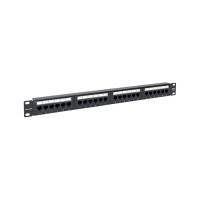 Патч-панель EKF teracom 19'' cat.5e 1u неэкранированная utp 24 порта rj-45 110 idc TRC-PPNL-5EUTP-1U24