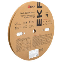 Термоусаживаемая трубка EKF ТУТ нг 2/1, белая, рулон PROxima tut-2-w