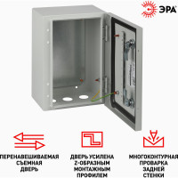 Металлический корпус ЭРА ЩМП25.30.15 OPTIMA c.2.3.15 (250x300x150) У2 IP54 Б0061589