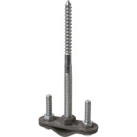 Крепление молниеприемника к стене с дюбелем TDM ELECTRIC длина 400 мм, 16-20 мм, горячее цинкование SQ2401-3147