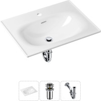 Врезная раковина для ванной Lavinia Boho Bathroom Sink в комплекте 3 в 1 21520433