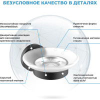 Стеклянная мыльница с латунным настенным держателем Wellsee Finishing Touch 182502000