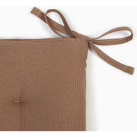 Сидушка Этель "ECO" цвет оливковый, 42x42 см, 70% хлопок, 30% лён, 190 г/м2 9631117