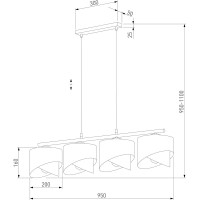 Подвесной светильник TK Lighting 4825 grant black a066422