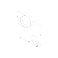 Настенный светодиодный светильник Elektrostandard tobi led, 4000k, черный 40129/led a064592