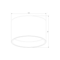 Потолочный светодиодный светильник Elektrostandard banti 13w 3000k черный 25123/led a063929