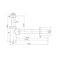 Металлический сифон для раковины Wellsee Drainage System 182104000