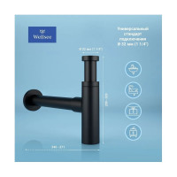 Сифон для раковины с донным клапаном Wellsee Drainage Systemв наборе 2 в 1 182120003
