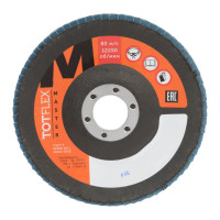 Круг лепестковый торцевой Master 125x22.2 мм, P80 Totflex 4631170658942