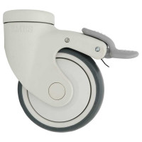 Колесо с кронштейном, тормозом и креплением под болт EMES EC04MBT125X32F12
