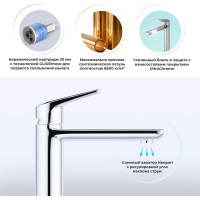 Высокий смеситель Wellsee ICON! for life 182306000