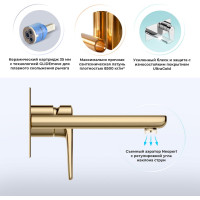 Встраиваемый смеситель для раковины Wellsee ICON! for life в наборе 3 в 1 201000443