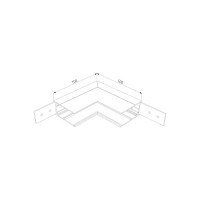 Угловой внутренний коннектор Elektrostandard slim magnetic для накладного шинопровода 85091/11 a062190